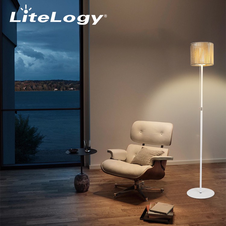 Rattan Style Floor Lamp